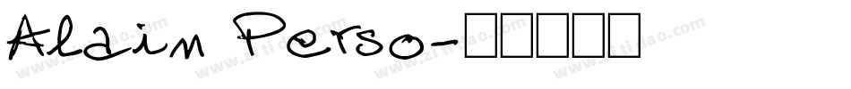 Alain Perso字体转换